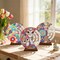 3D Diamond Art Wooden Perpetual Calendar Kits for Adults Easter Gifts Painting Accessories Gem Tools Crystral dots Paint for Home Desktop Stand (Butterfly&Mandala 2)